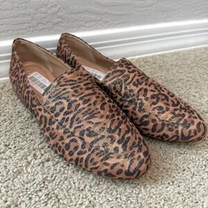 ALEX MARIE | Barton Leopard Loafers Slip-On Flats | Women’s Size 9.5